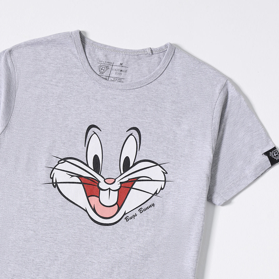 Bugsy Unisex Grey-Graphic Tee