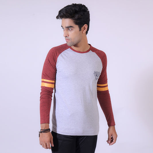 RMS Logo Maroon/Gray Surtout Graphic Tee