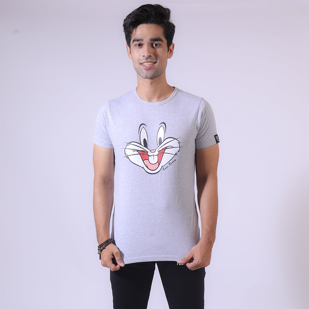 Bugsy Unisex Grey-Graphic Tee