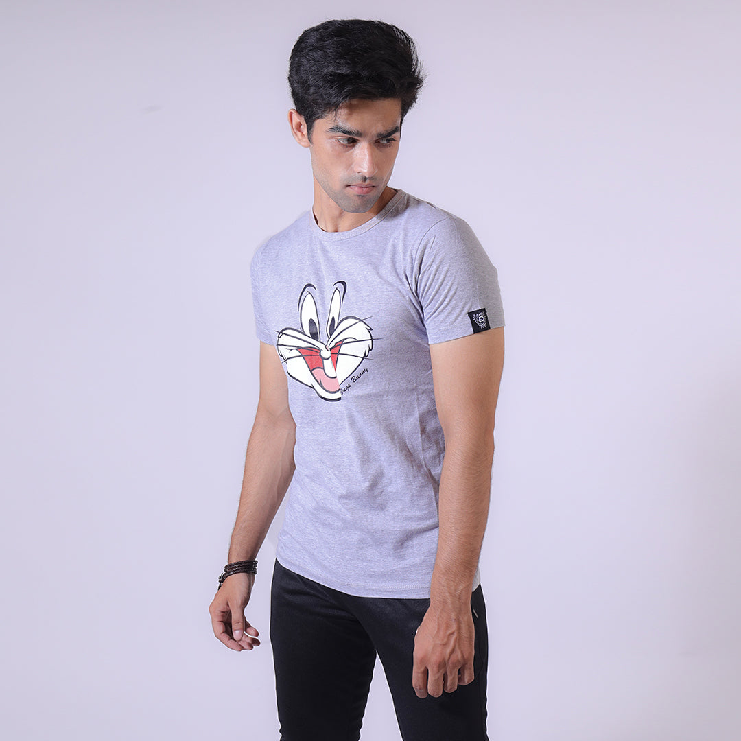 Bugsy Unisex Grey-Graphic Tee